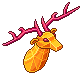 Solid Gold Stag Head