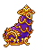 Gold Adorned Aubergine