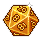 Golden Icosahedron Die