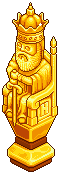 Golden King Chess Piece