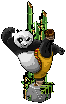 Po's Kung Fu Kick Statue