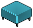 Blue Anna Stool