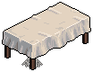 Covered Long Table