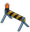Yellow Road Barrier