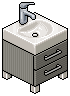 Dark Grey Sink