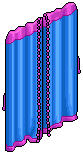 Pink Trimmed Bazaar Curtain