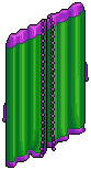 Purple Trimmed Bazaar Curtain