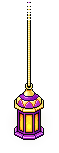 Yellow Trimmed Bazaar Lamp