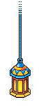 Blue Trimmed Bazaar Lamp