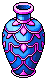 Pink Trimmed Bazaar Vase