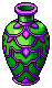 Purple Trimmed Bazaar Vase