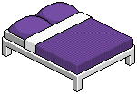 Purple Double Bed