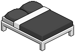 Black Double Bed