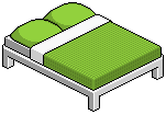 Green Double Bed