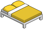 Yellow Double Bed
