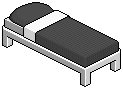 Black Single Bed