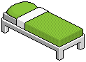 Green Single Bed