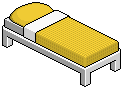 Yellow Single Bed