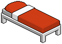 Red Single Bed
