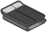 Black Double Bed