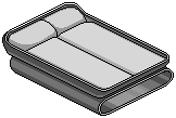 White Double Bed