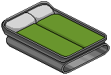 Green Double Bed