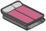 Pink Double Bed