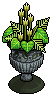 Nickel Water Lily Pot