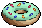 Teal Doughnut
