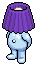 Purple Potbelly Lamp