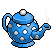 Blue Spotted Teapot