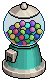 Teal Gumball Machine