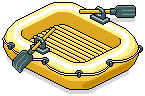 Yellow Inflatable Boat