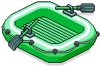 Green Inflatable Boat