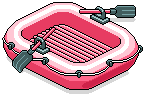 Pink Inflatable Boat