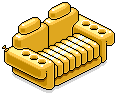 Yellow Inflatable Sofa