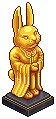 Golden Rabbit Statue