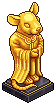 Golden Rat Statue