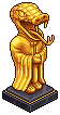 Golden Snake Statue