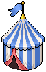 Blue Circus Tent (non crackable)