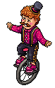 Performing Unicyclist