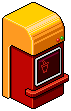 Habburgers Red Drinks Machine