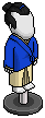 Blue Kimono Outfit