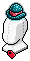 Blue Bowler Hat