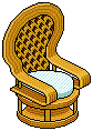 Blue Wicker Throne