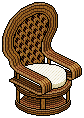 White Wicker Throne