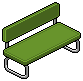 Green Iced Bench