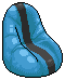 Blue Beanbag