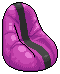 Purple Beanbag