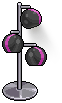 Purple Deco Spot Lamp